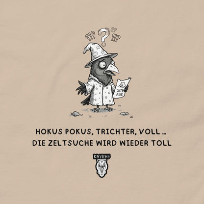 Festivalrabe T-Shirt Sand, Motiv im Detail