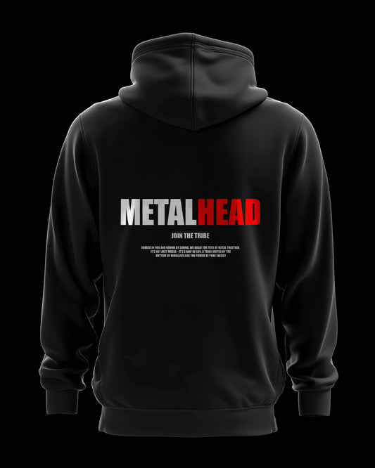 Metalhead Hoodie schwarz, Rückseite