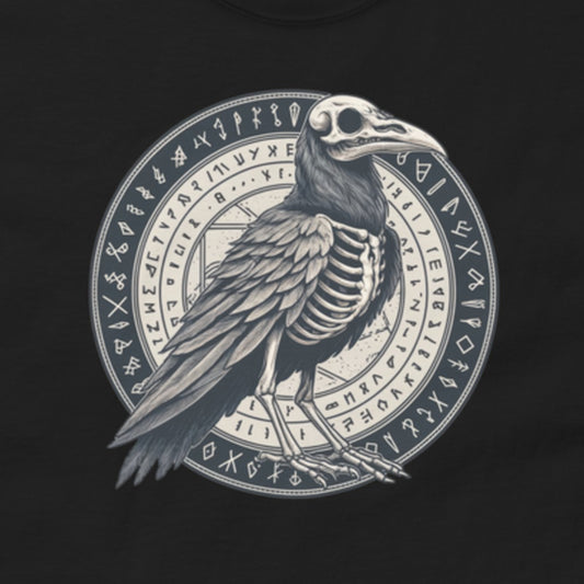 Raven Sigil T-Shirt schwarz, Motiv im Detail