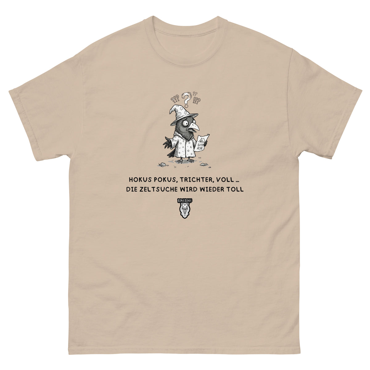 Festivalrabe T-Shirt Sand, Vorderseite