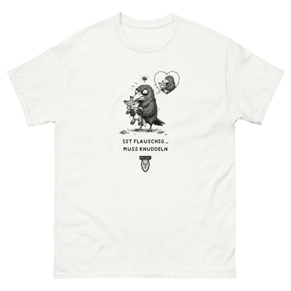 Kuschelrabe T-Shirt Weiß, Vorderseite